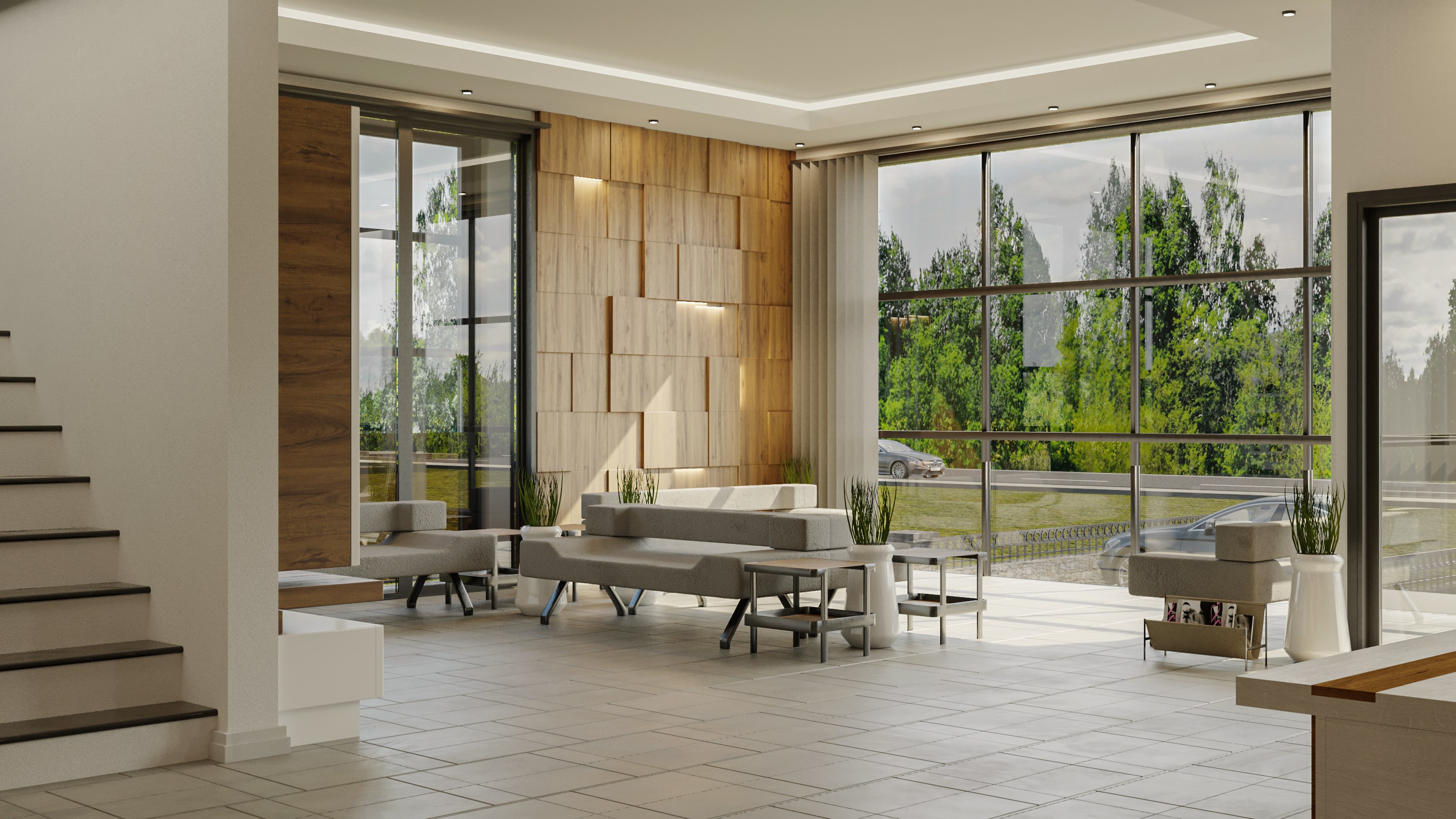 Dental Clinic Lobby Design